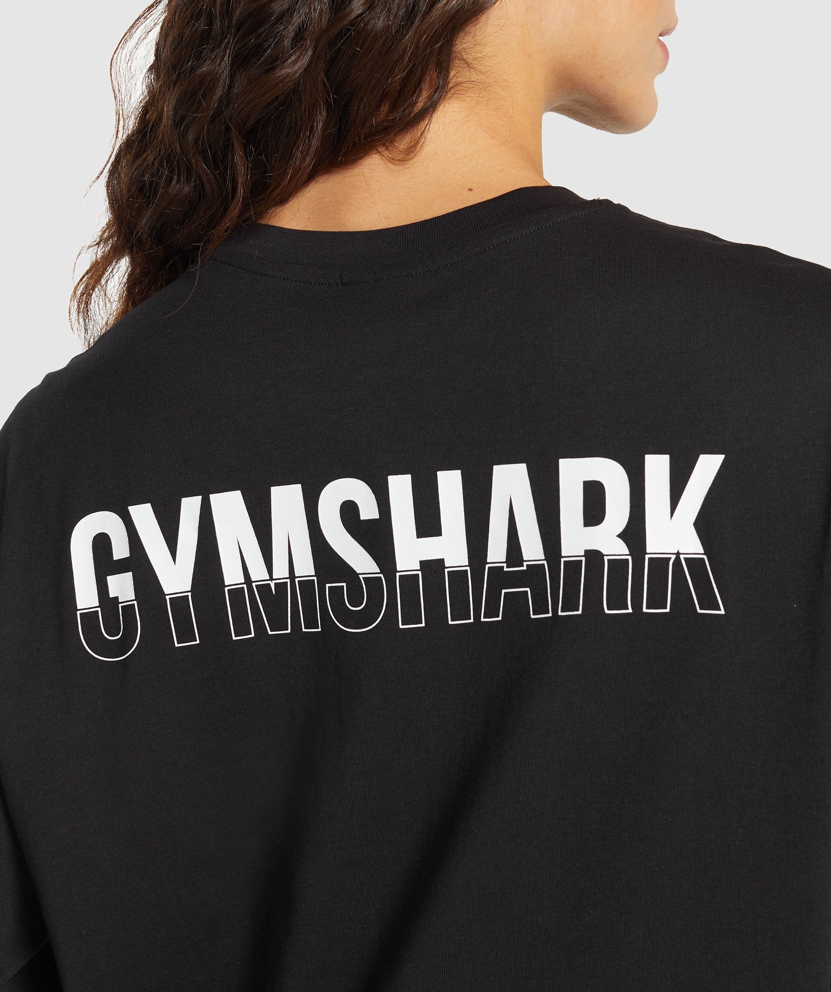Fraction Long Sleeve T-Shirt - Black/White