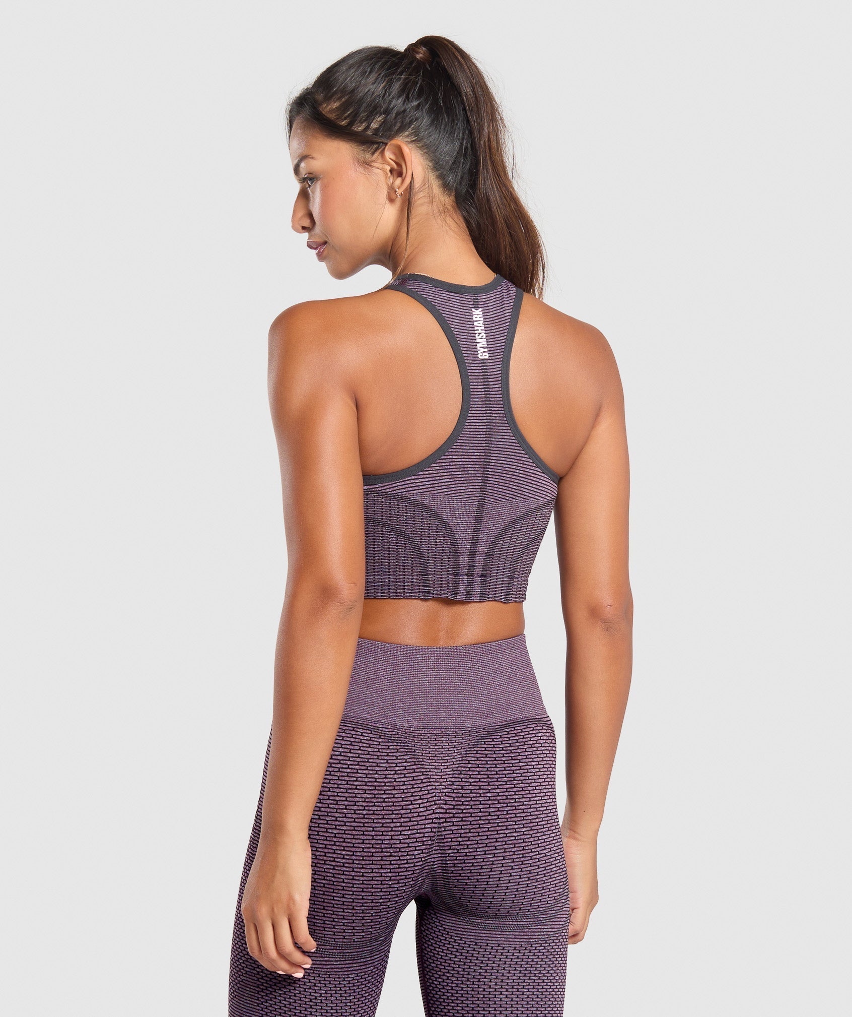 Sport Seamless Cropped Tank - Magenta Purple/Dolly Pink