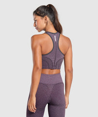 Sport Seamless Cropped Tank - Magenta Purple/Dolly Pink
