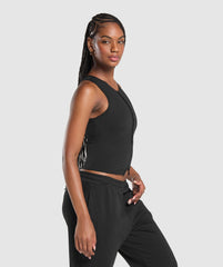 Rest Day Tank With Shelf - Black