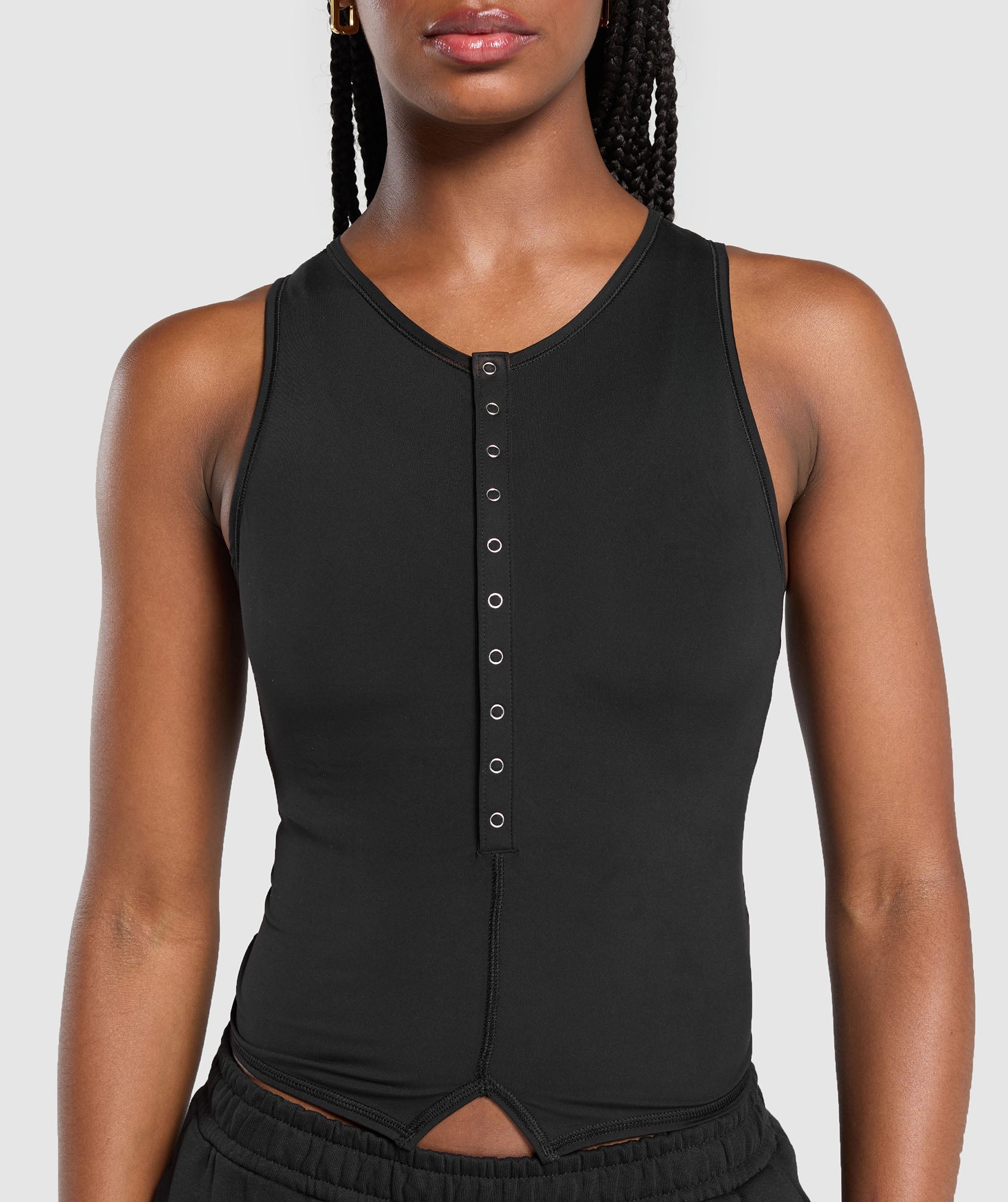 Rest Day Tank With Shelf - Black