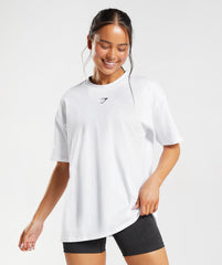 Fraction Oversized T-Shirt - White