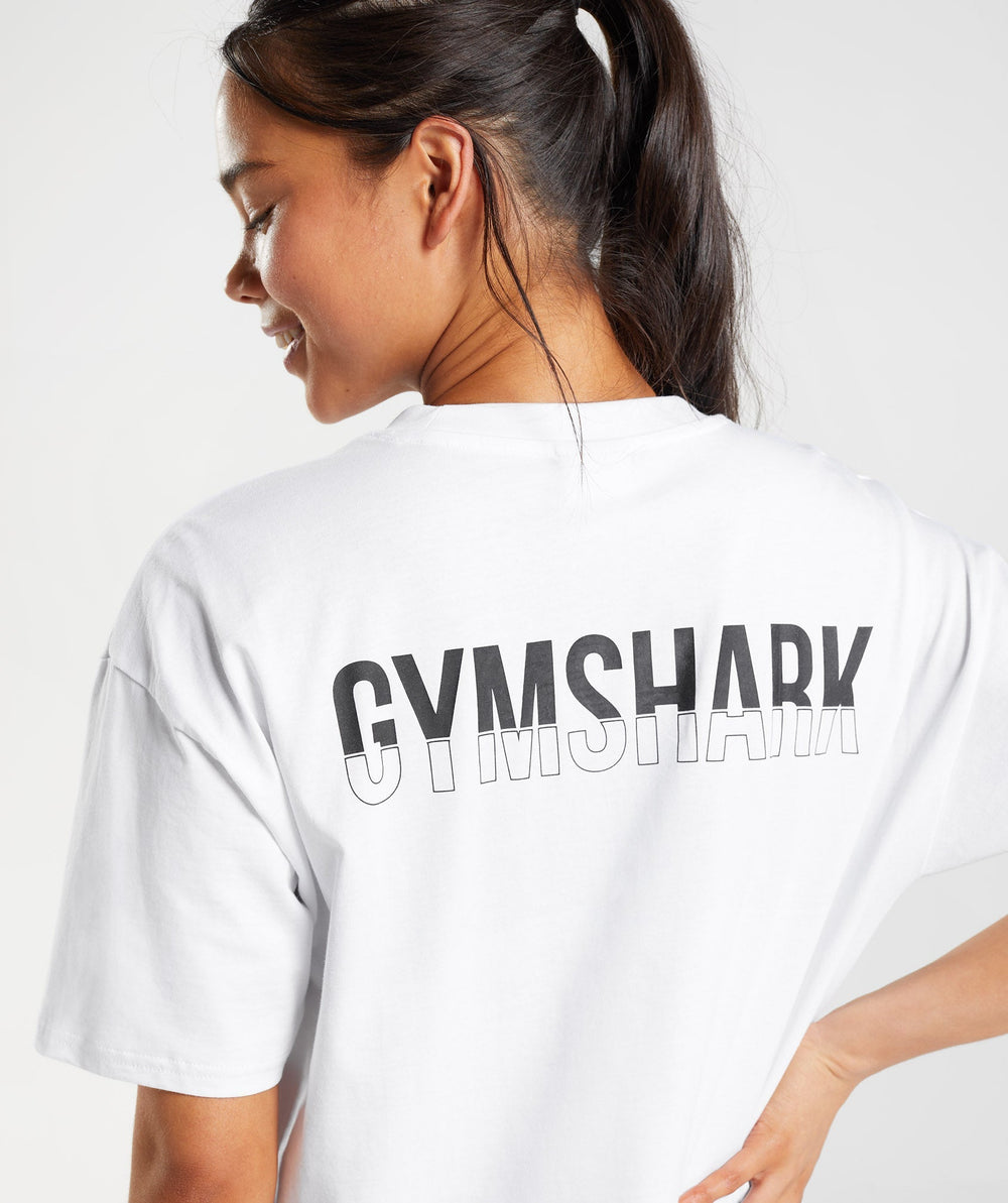 Fraction Oversized T-Shirt - White