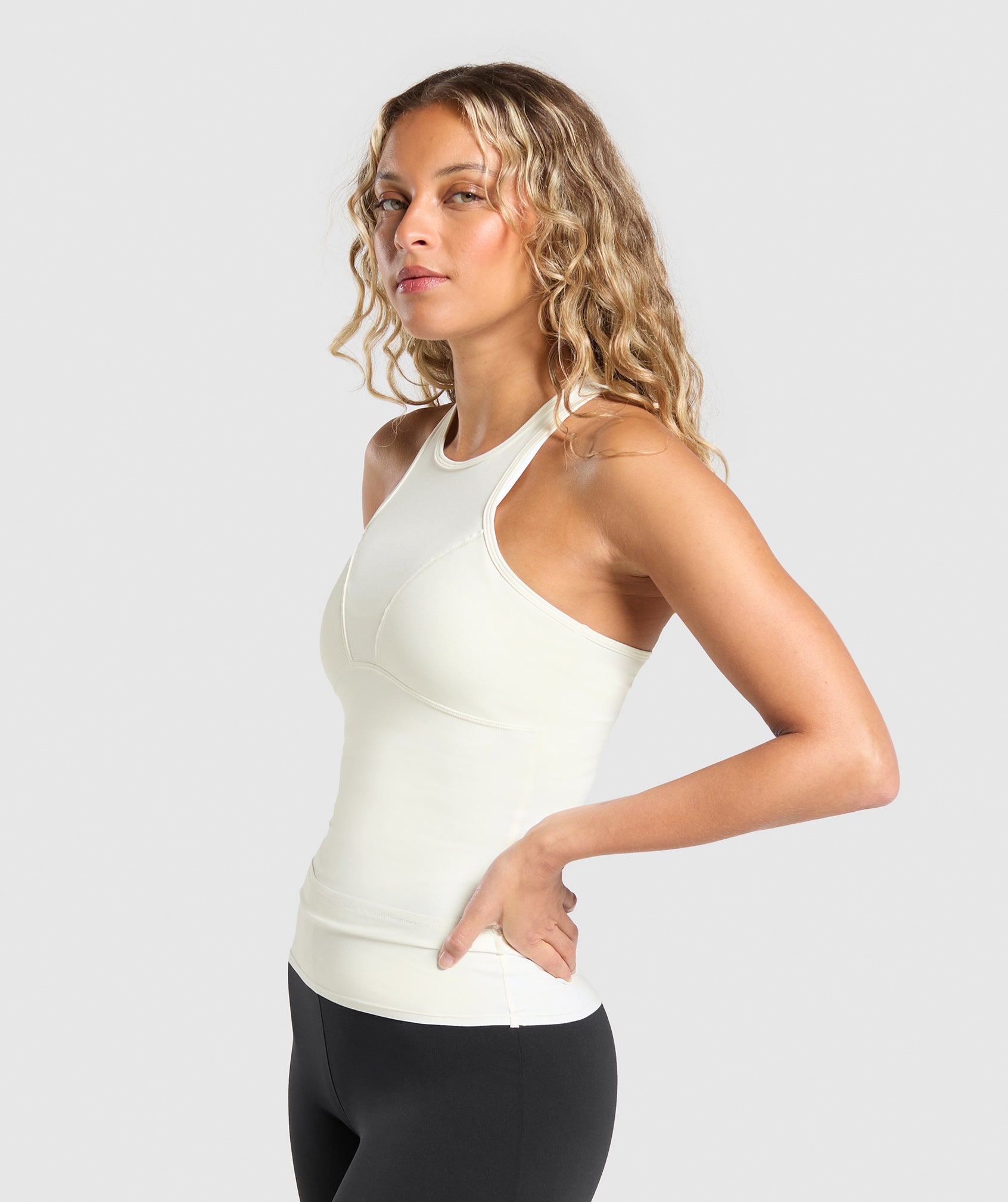 Rest Day Luxe Racer Tank - Soft White