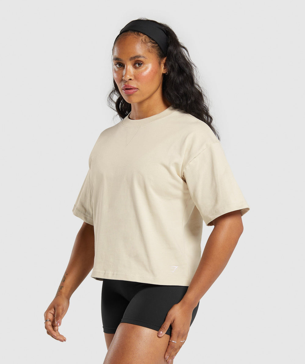 Heavyweight Cotton T-Shirt - Ecru White