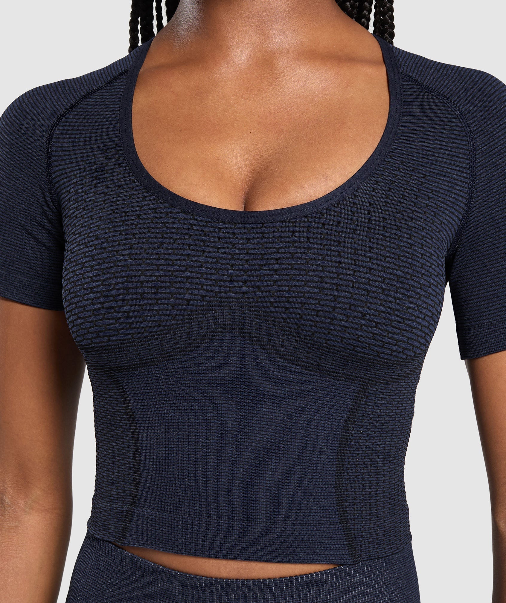 Sport Seamless Midi Top - Heavy Blue/Iron Blue