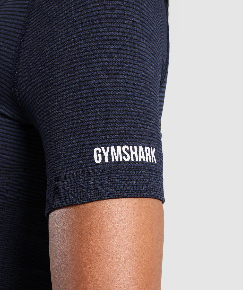 Sport Seamless Midi Top - Heavy Blue/Iron Blue