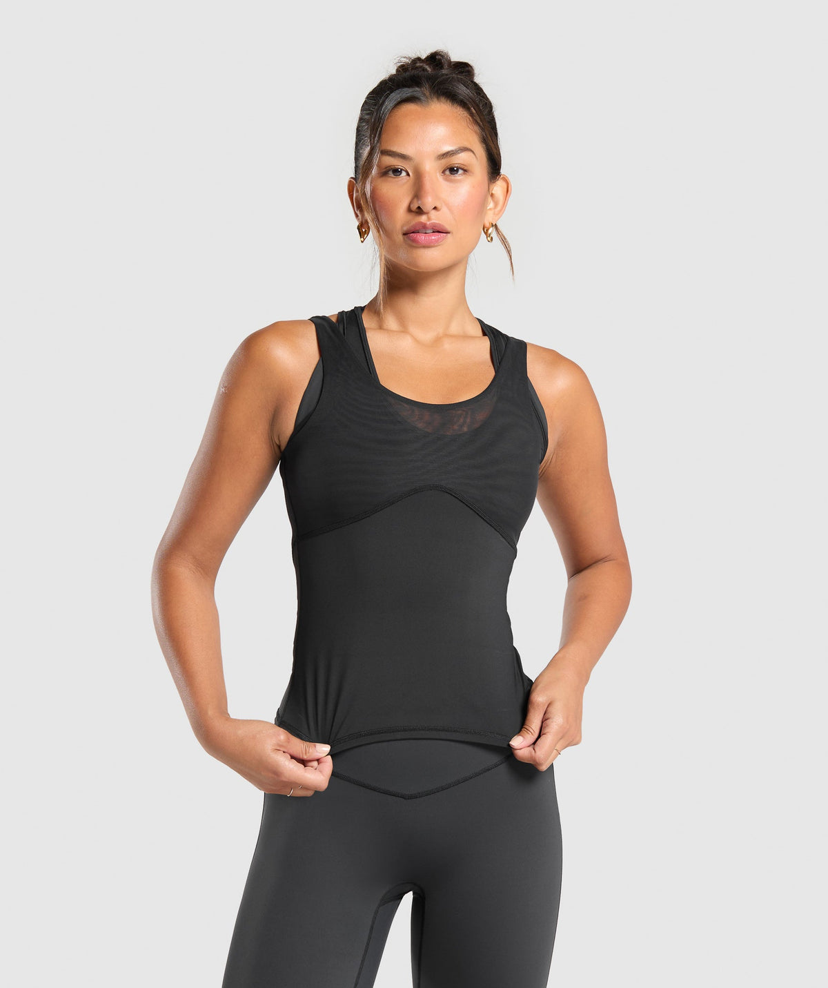 Elevate Tank With Shelf - Black