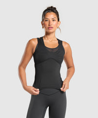 Elevate Tank With Shelf - Black