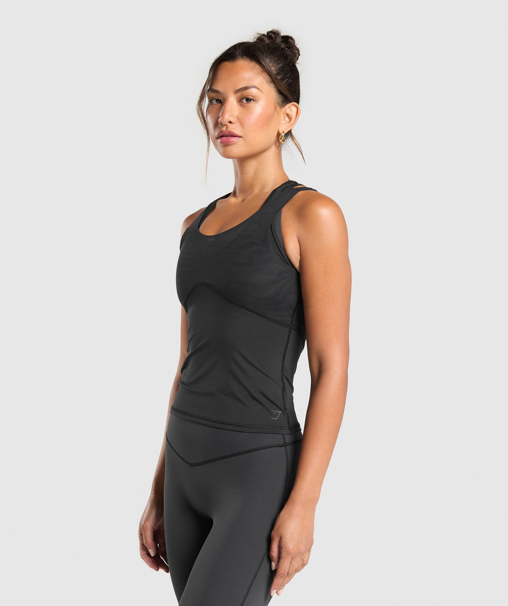 Elevate Tank With Shelf - Black