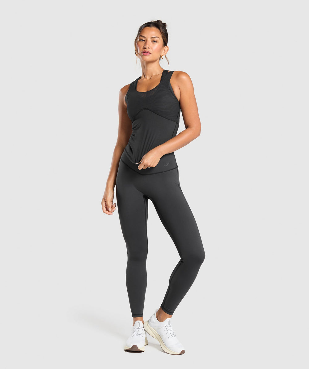 Elevate Tank With Shelf - Black