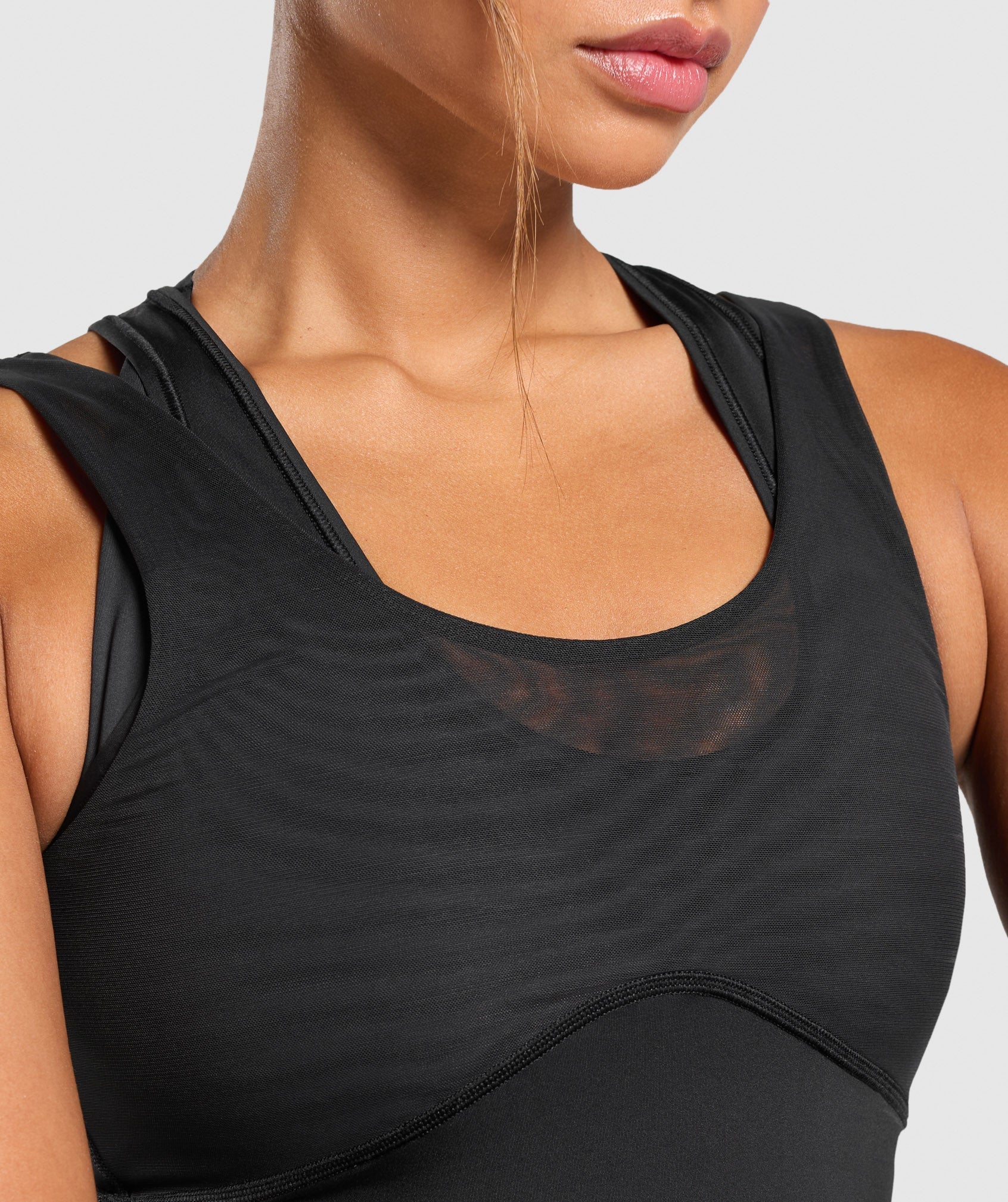 Elevate Tank With Shelf - Black