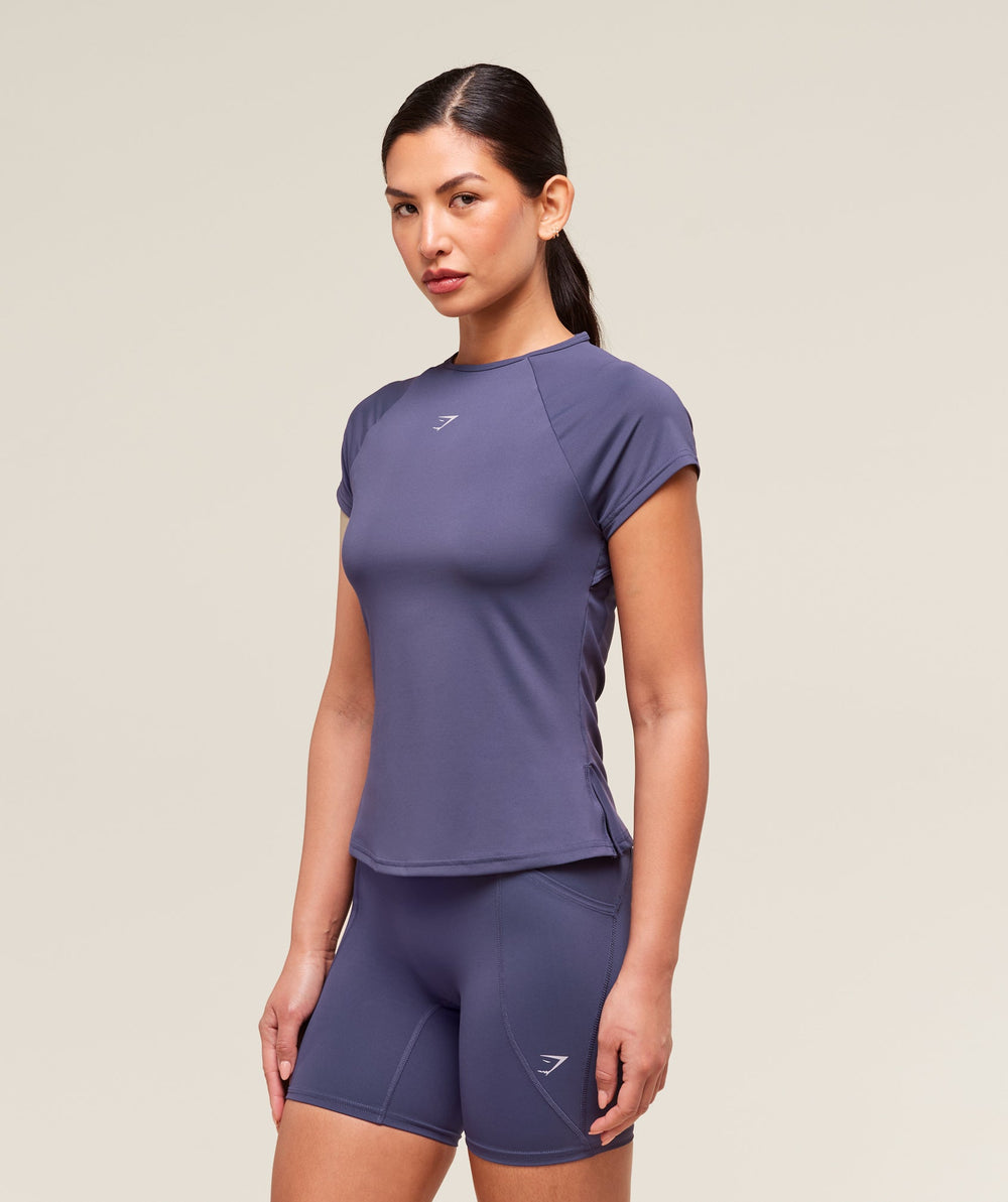 Running Back Vent T-Shirt - Weighted Purple