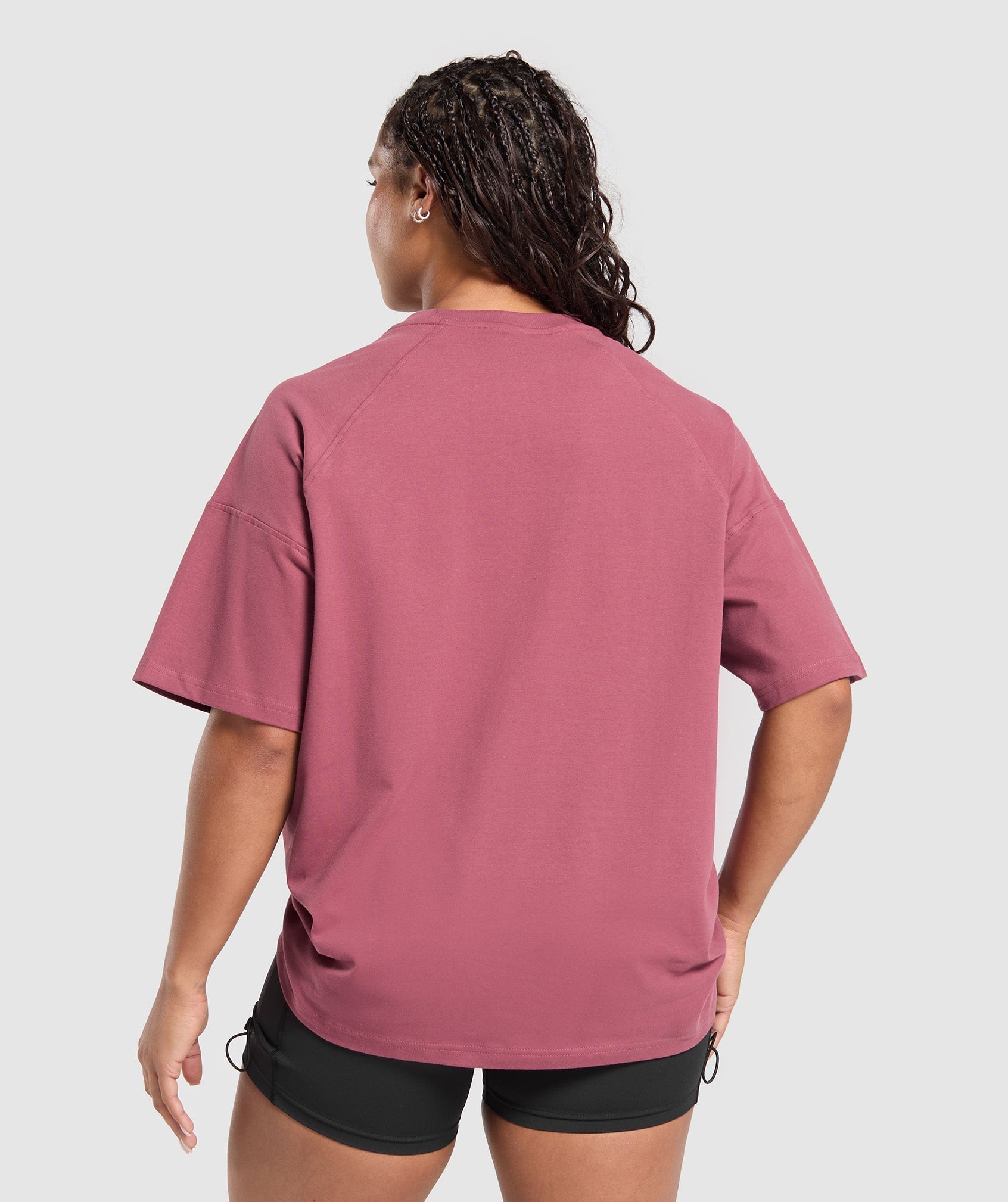 Legacy Logo Oversized T-Shirt - Washed Berry Pink