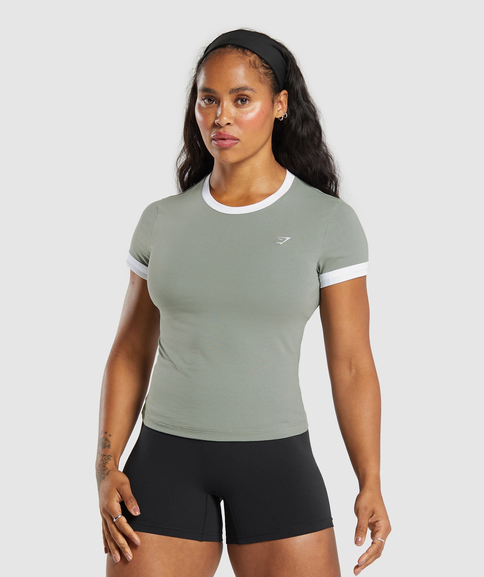 Lifting Baby T-Shirt - Unit Green/White