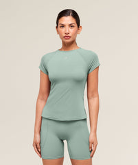 Running Back Vent T-Shirt - Celeste Blue