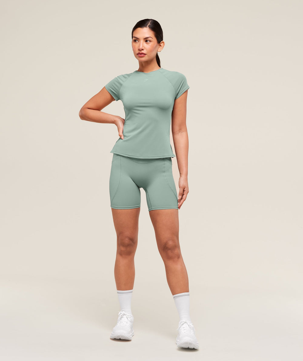 Running Back Vent T-Shirt - Celeste Blue