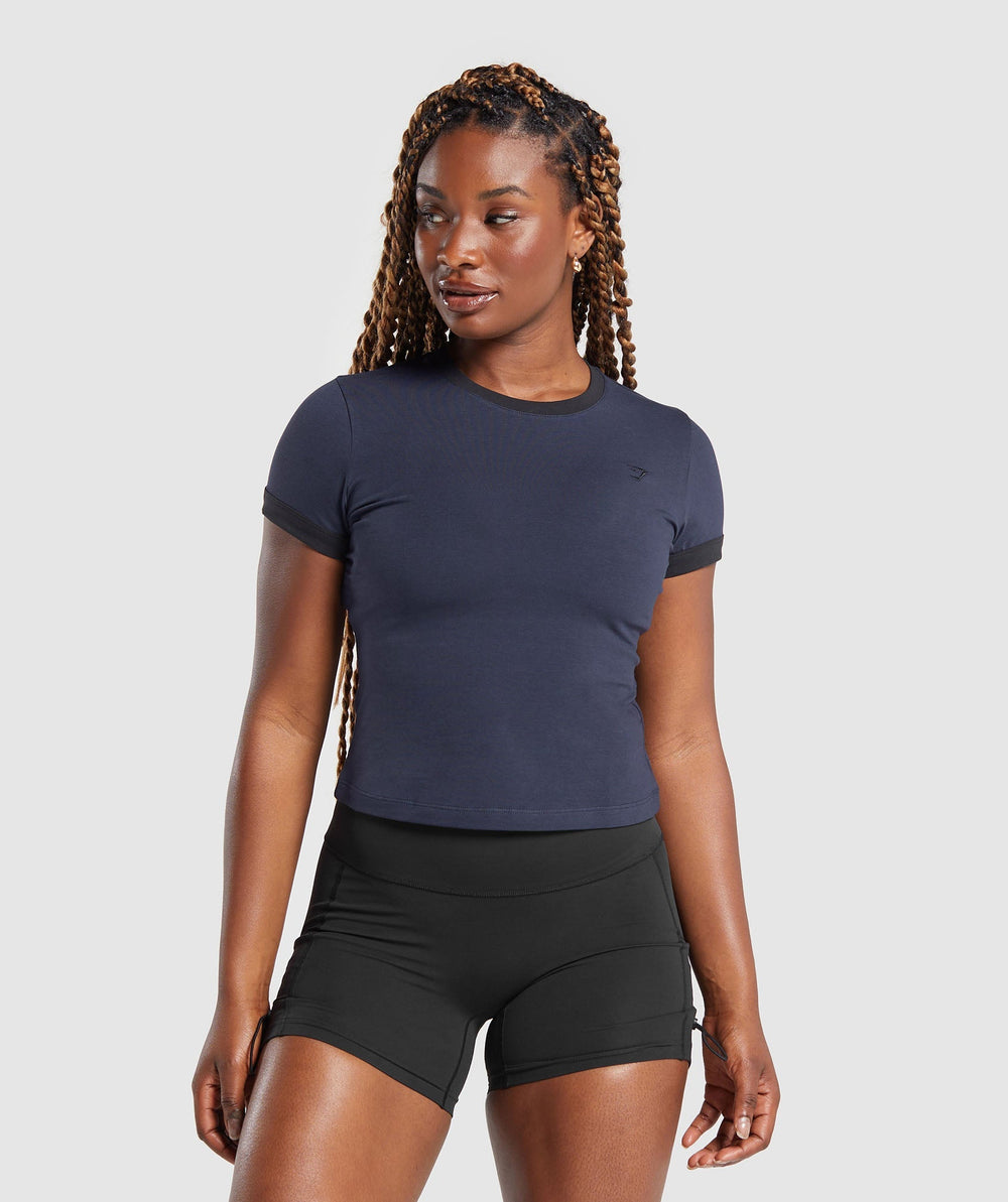 Lifting Baby T-Shirt - Heavy Blue/Black