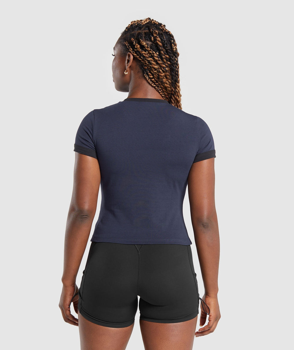 Lifting Baby T-Shirt - Heavy Blue/Black