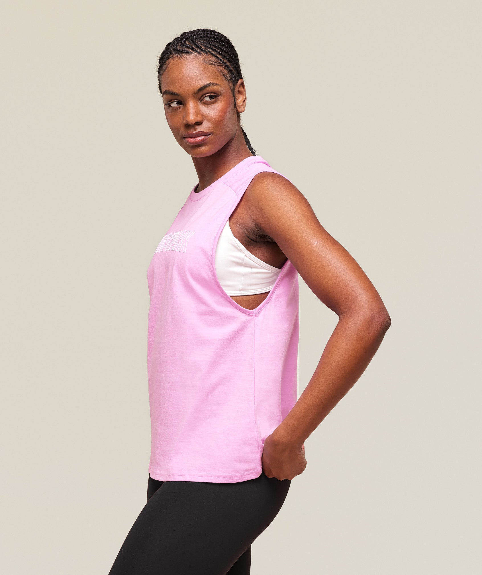 Trace Graphic Tank - Sour Pink