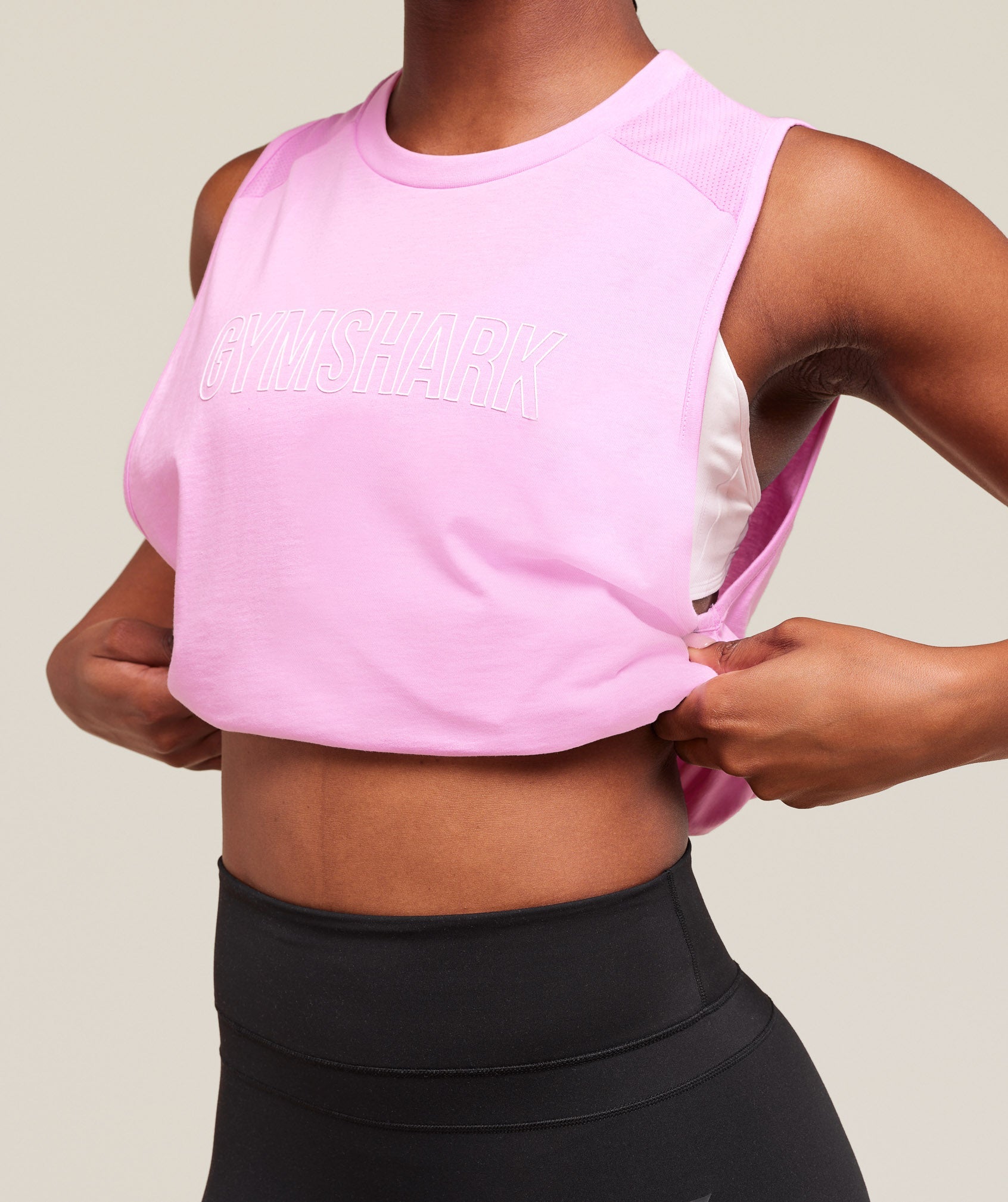 Trace Graphic Tank - Sour Pink
