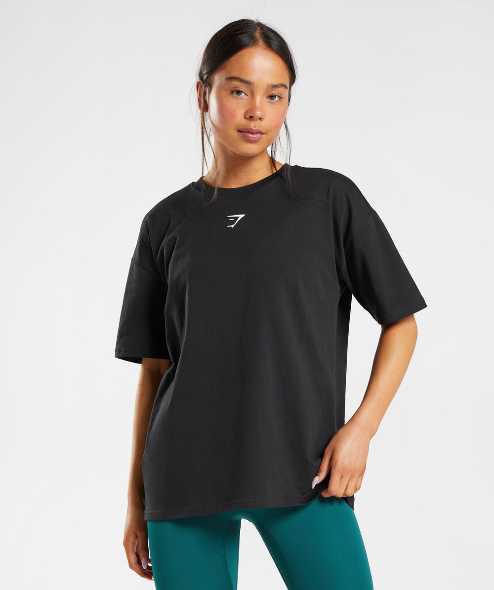 Fraction Oversized T-Shirt - Black/White