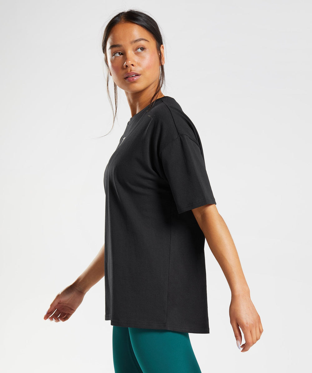 Fraction Oversized T-Shirt - Black/White