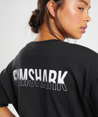 Fraction Oversized T-Shirt - Black/White