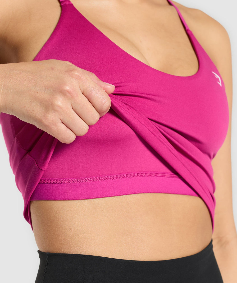 Training Cami Tank With Shelf - Winning Pink