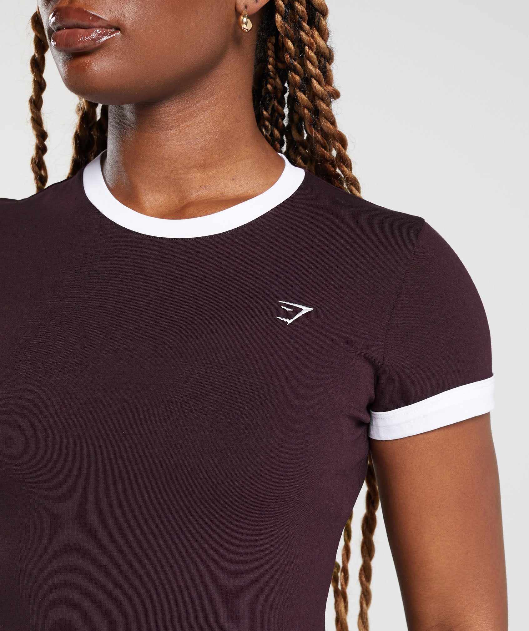 Lifting Baby T-Shirt - Depth Purple/White