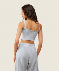 everywear Ribbed Tank - Ice Grey