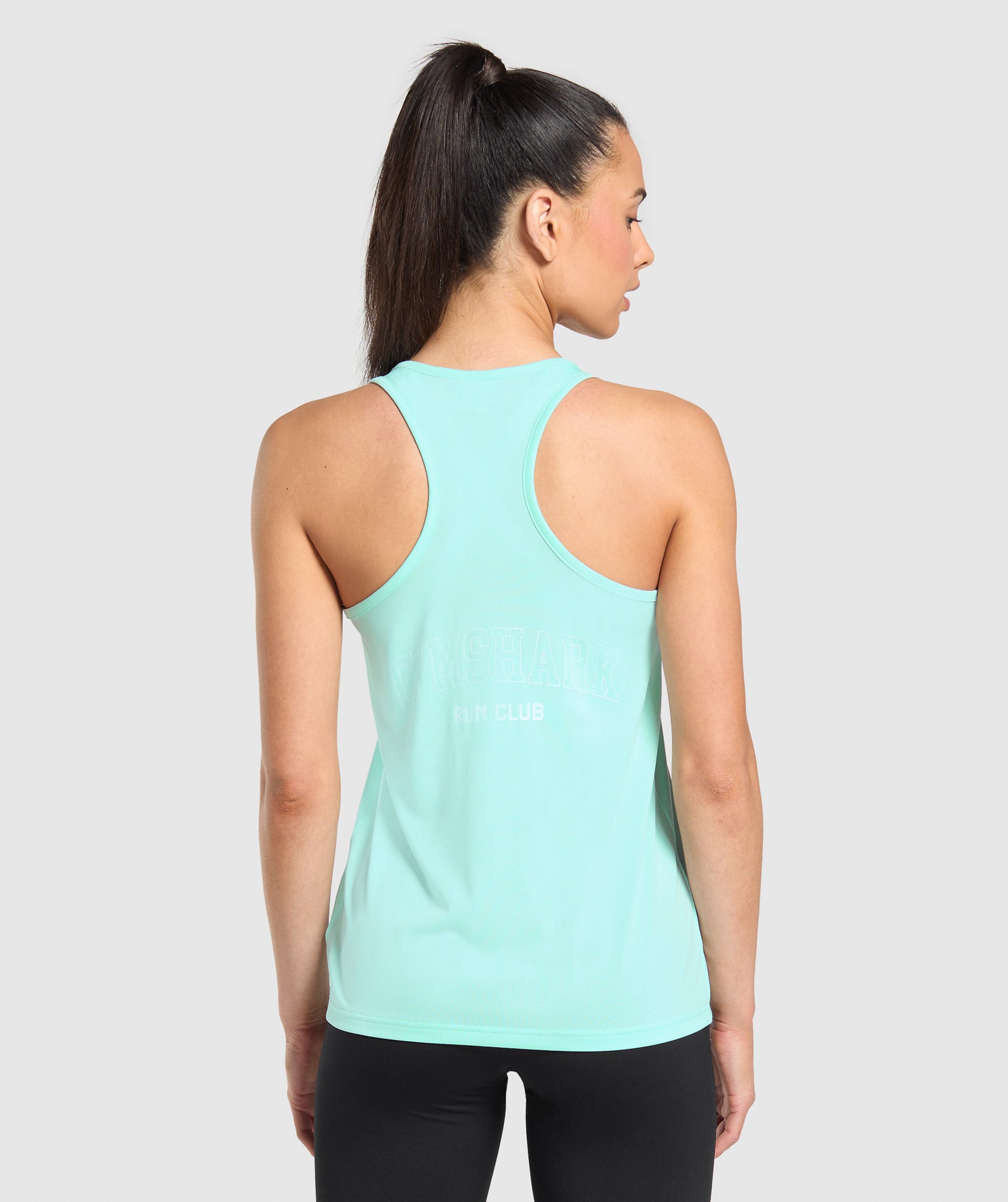 Run Club Graphic Tank - Pop Turquoise
