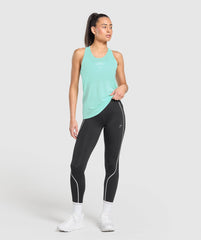 Run Club Graphic Tank - Pop Turquoise