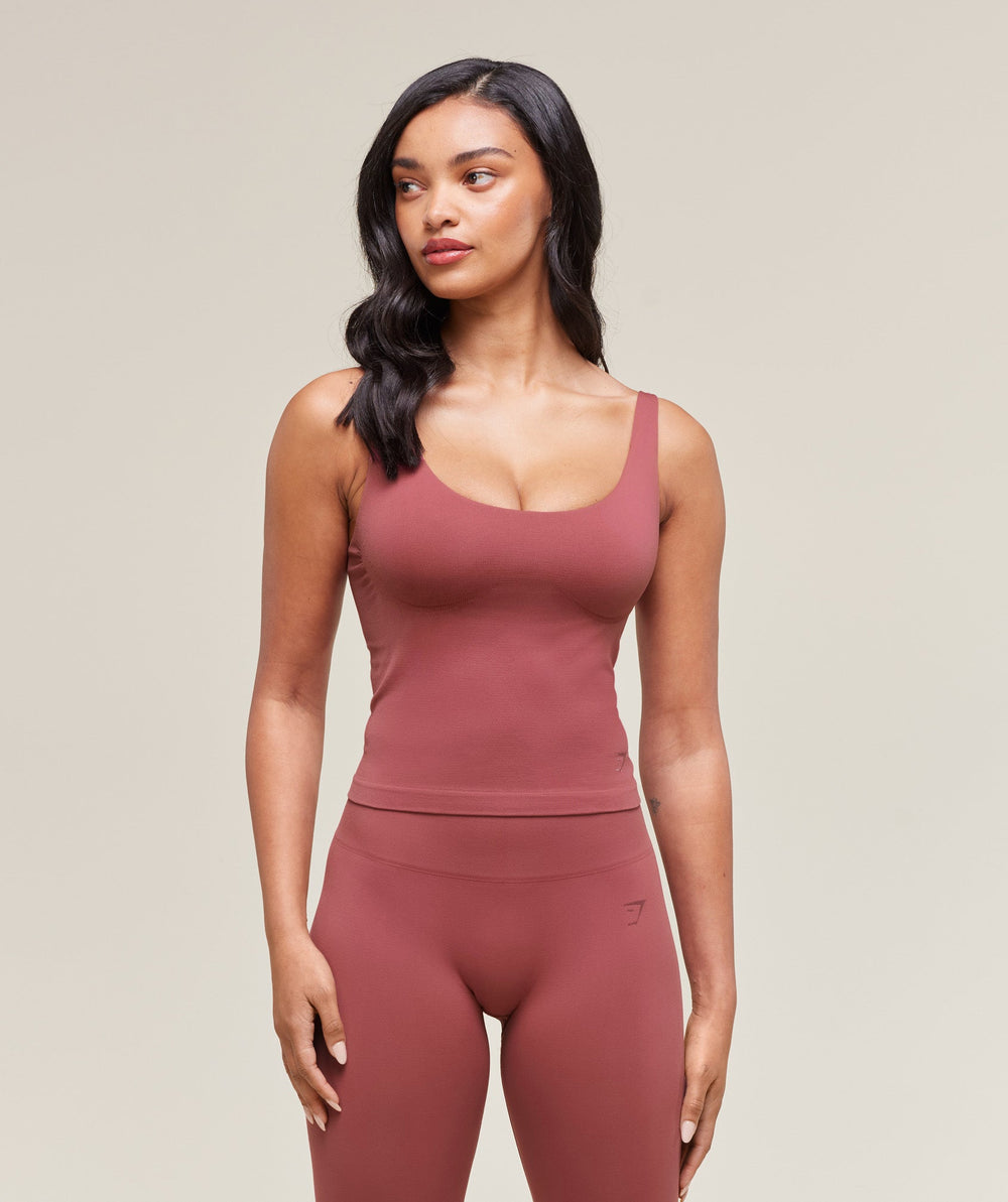 Soft Sculpt Tank With Shelf - Washed Berry Pink