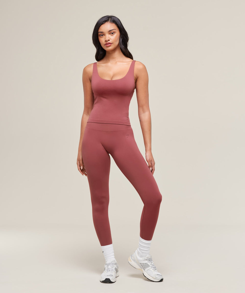 Soft Sculpt Tank With Shelf - Washed Berry Pink