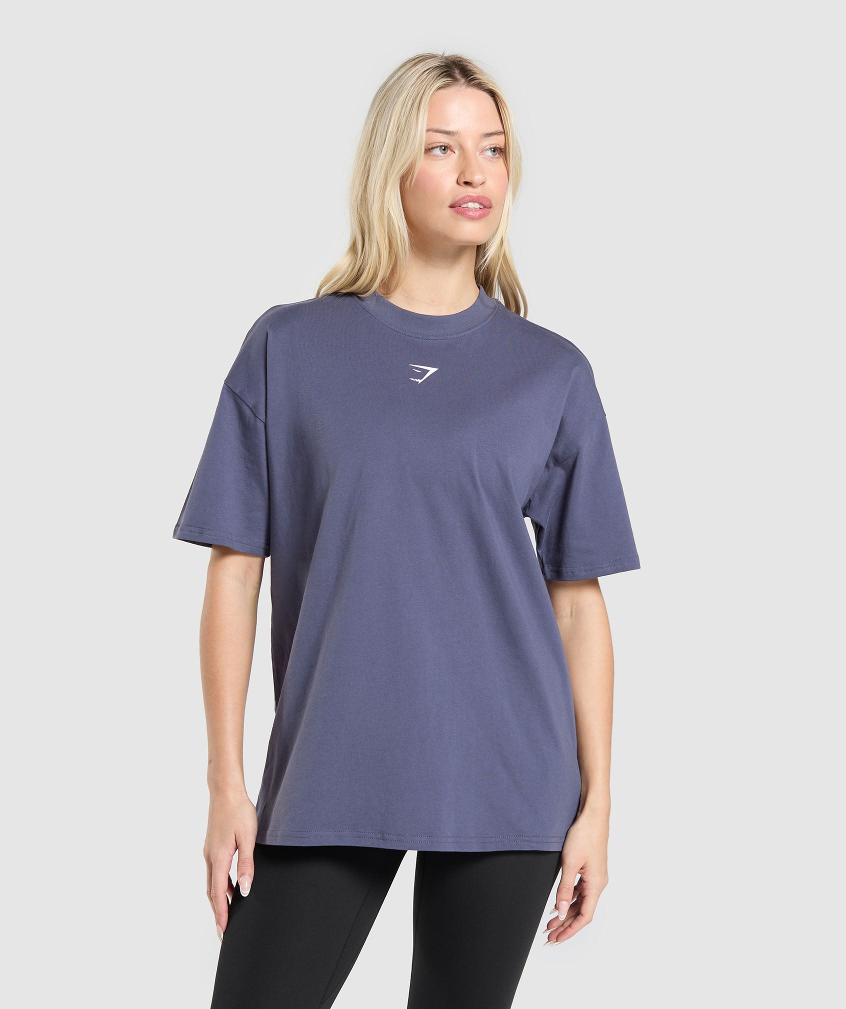 Trace Graphic Oversized T-Shirt - Weighted Purple