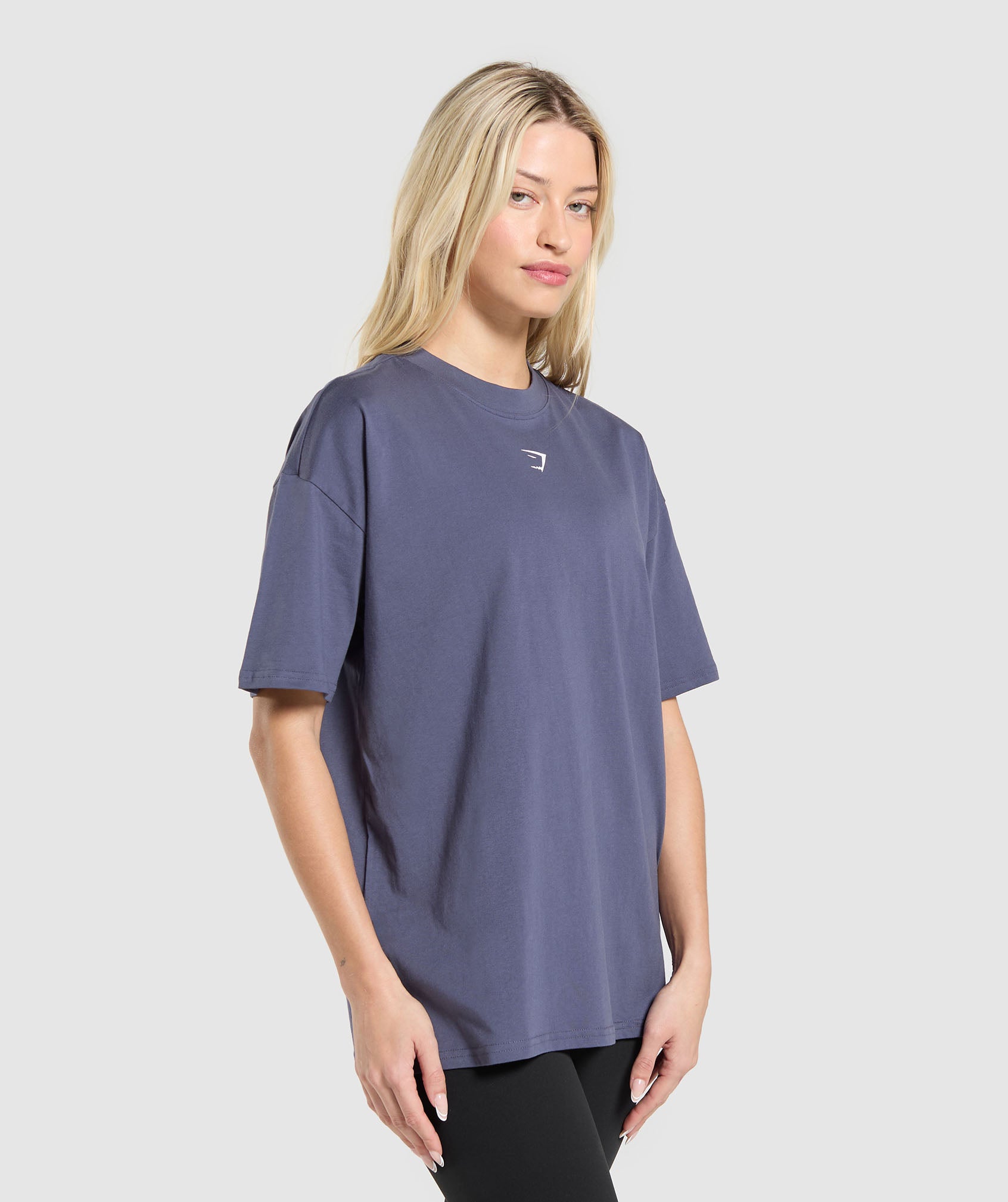 Trace Graphic Oversized T-Shirt - Weighted Purple