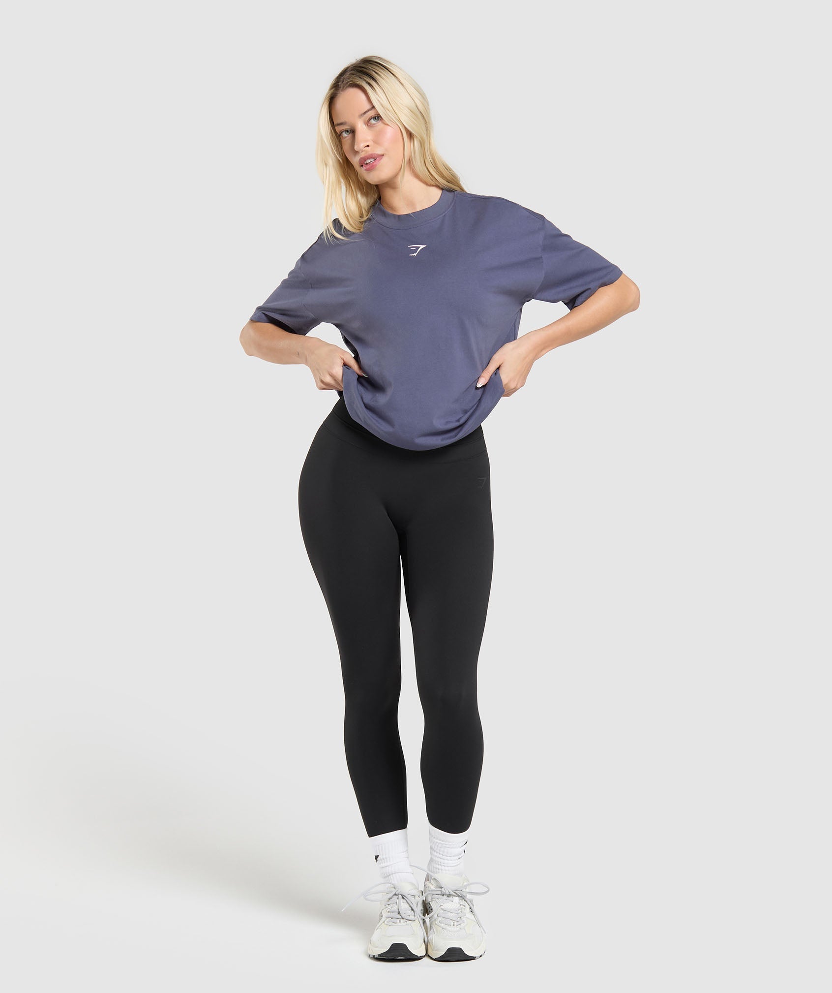Trace Graphic Oversized T-Shirt - Weighted Purple