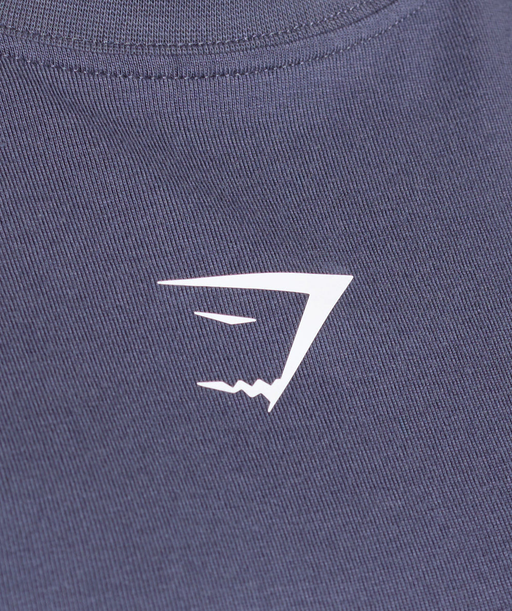 Trace Graphic Oversized T-Shirt - Weighted Purple