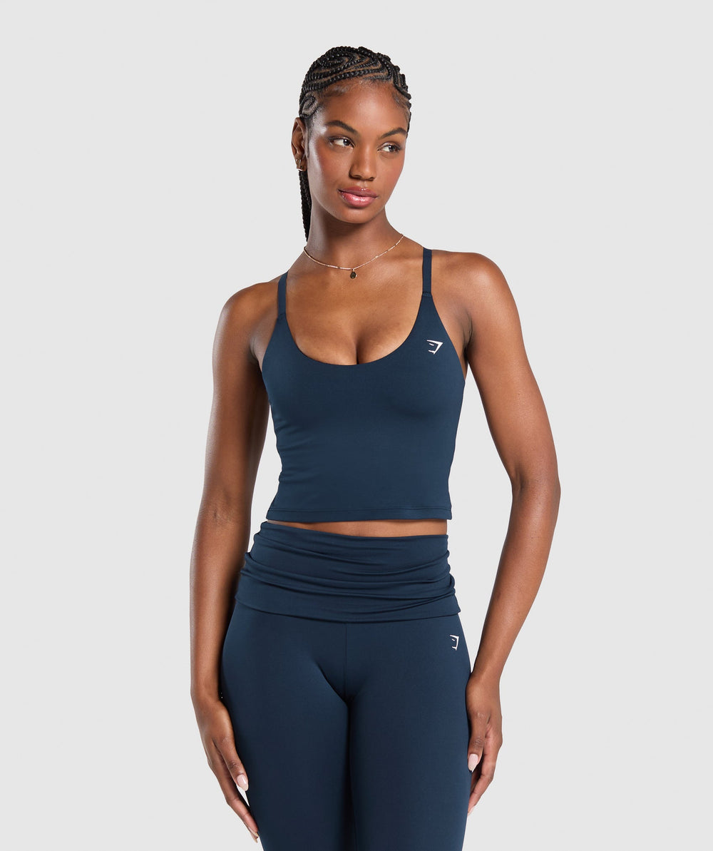 Training Cami Tank With Shelf - Navy