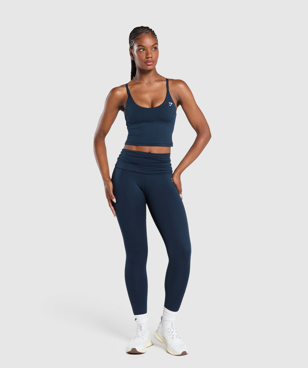 Training Cami Tank With Shelf - Navy