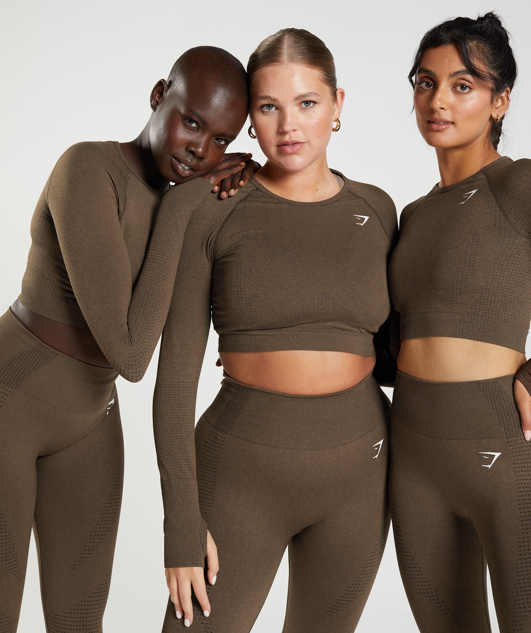 Vital Crop Top - Espresso Marl