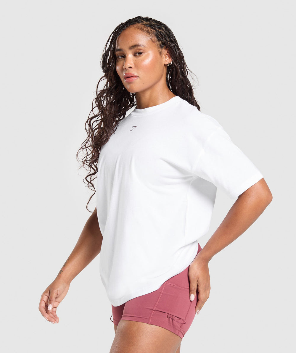Gritty Muscle Mommy Graphic T-Shirt - White