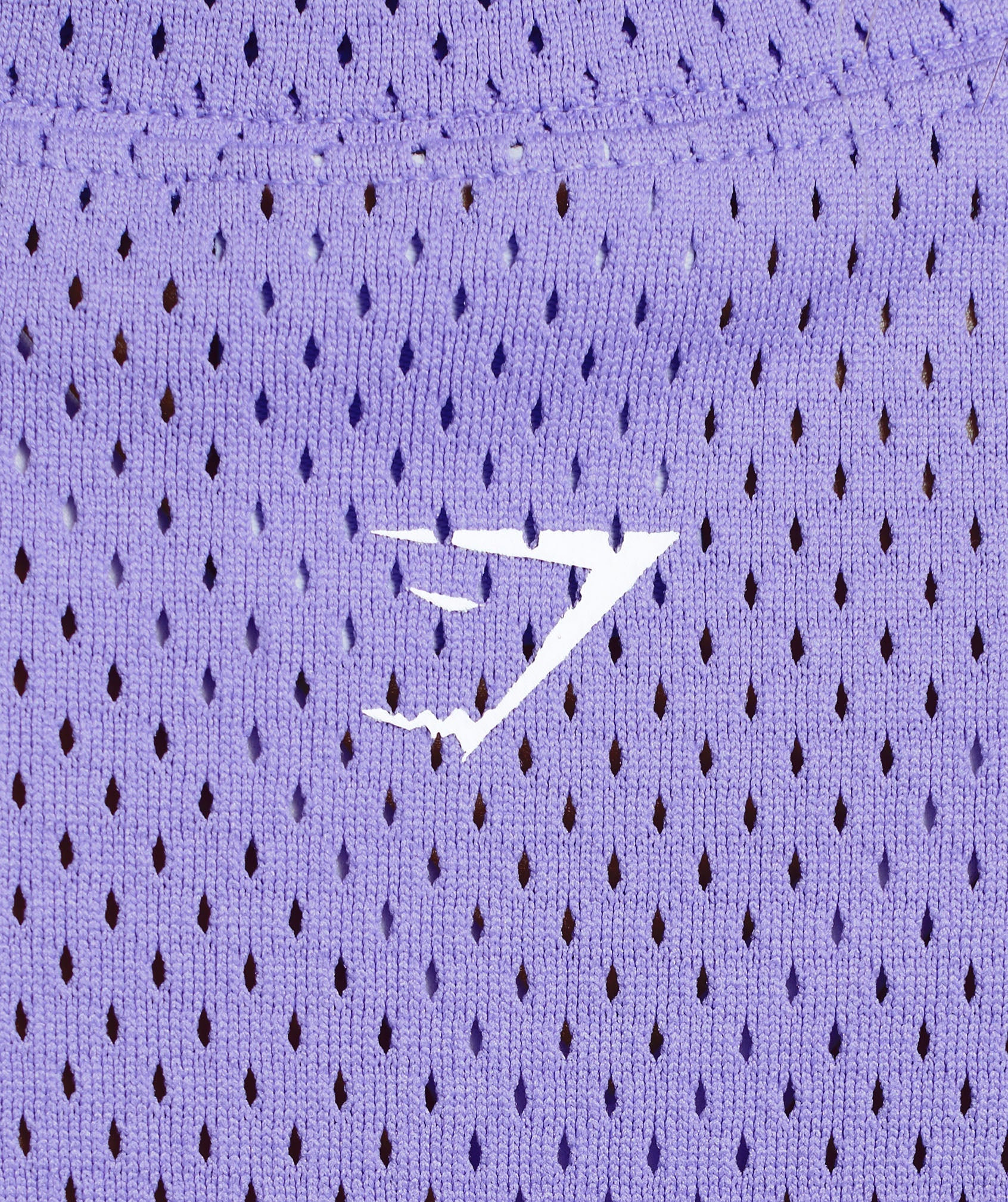 Mesh Graphic Crop Top - Record Purple