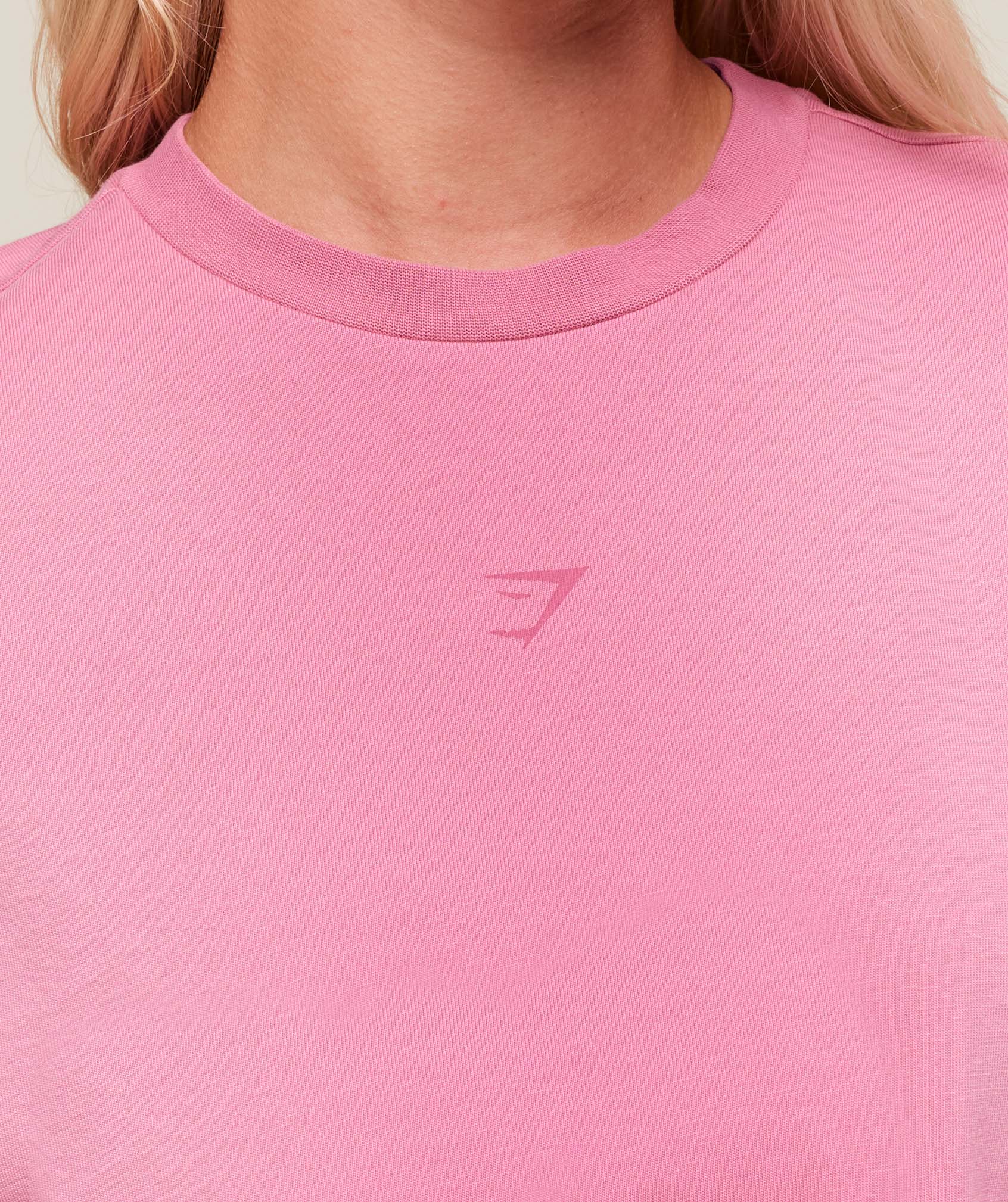Summer Tie-Dye Graphic Oversized T-Shirt - Sunset Pink/Wash