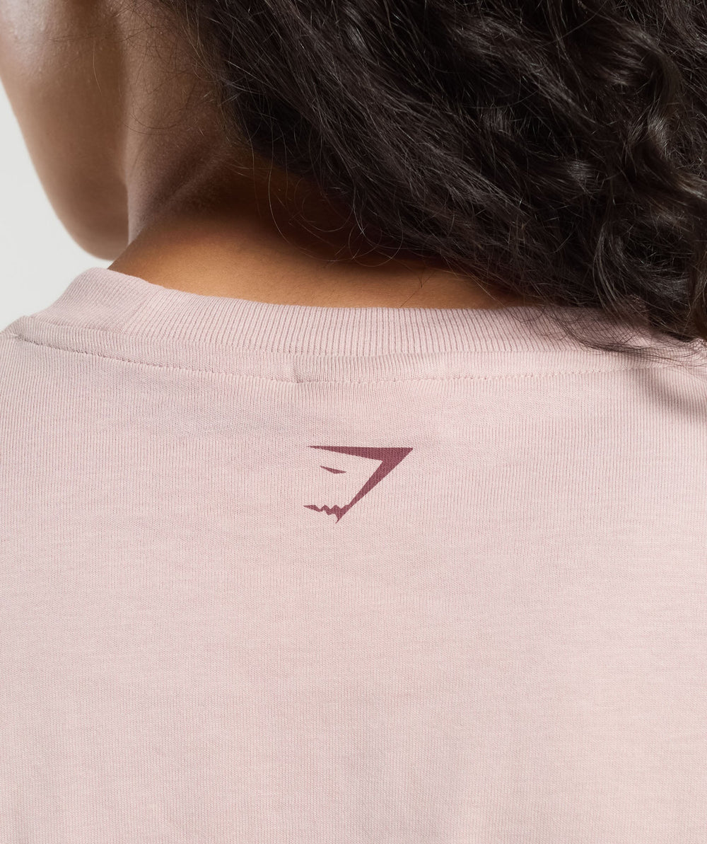 Retro Lifting Long Sleeve T-Shirt - Muted Pink