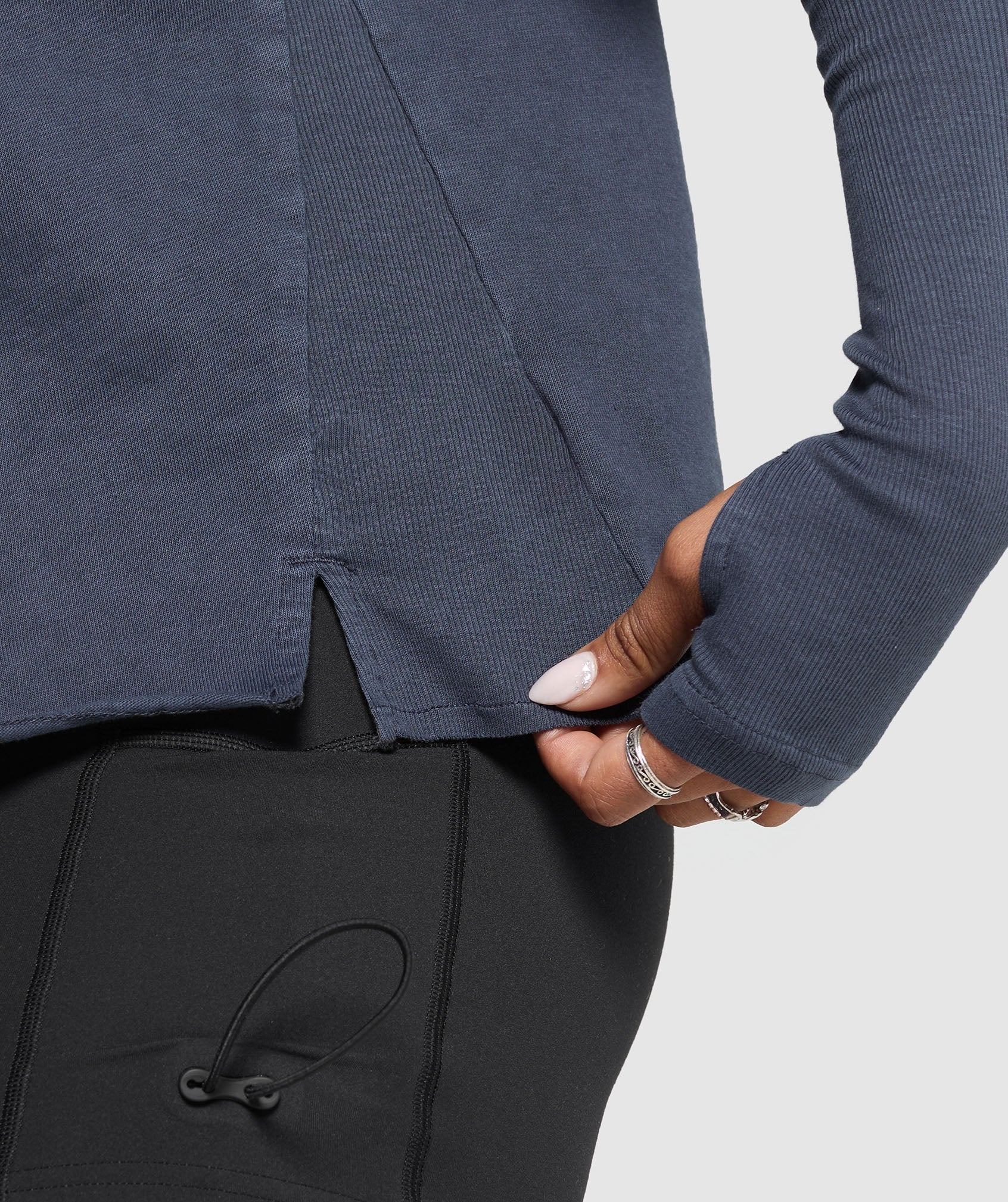 Premium Legacy Washed 2-in-1 Long Sleeve - Heavy Blue