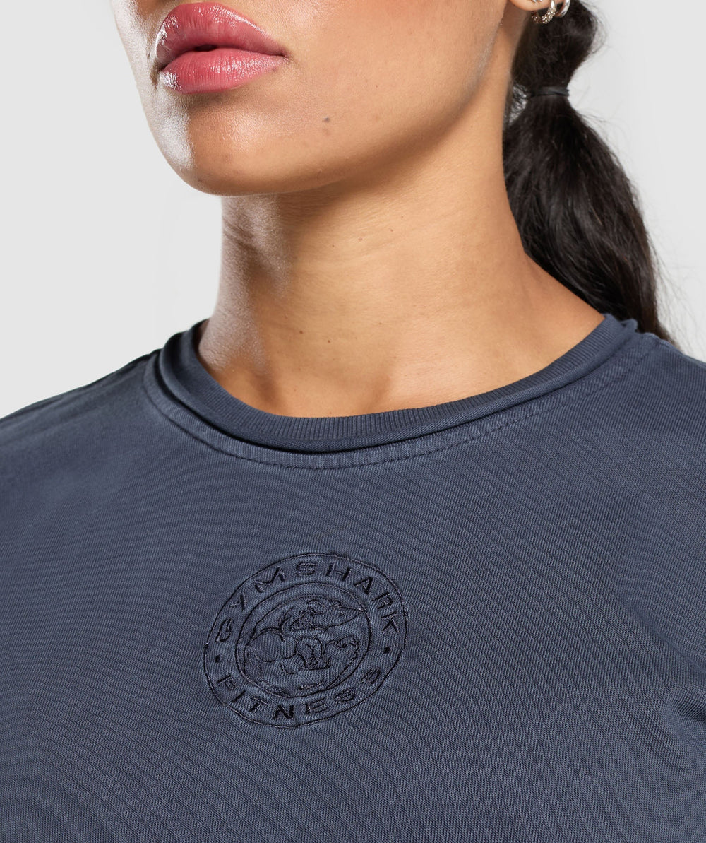 Premium Legacy Washed 2-in-1 Long Sleeve - Heavy Blue