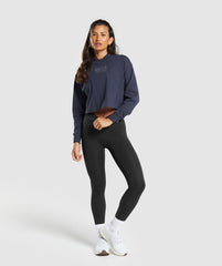Outline Oversized Top - Heavy Blue