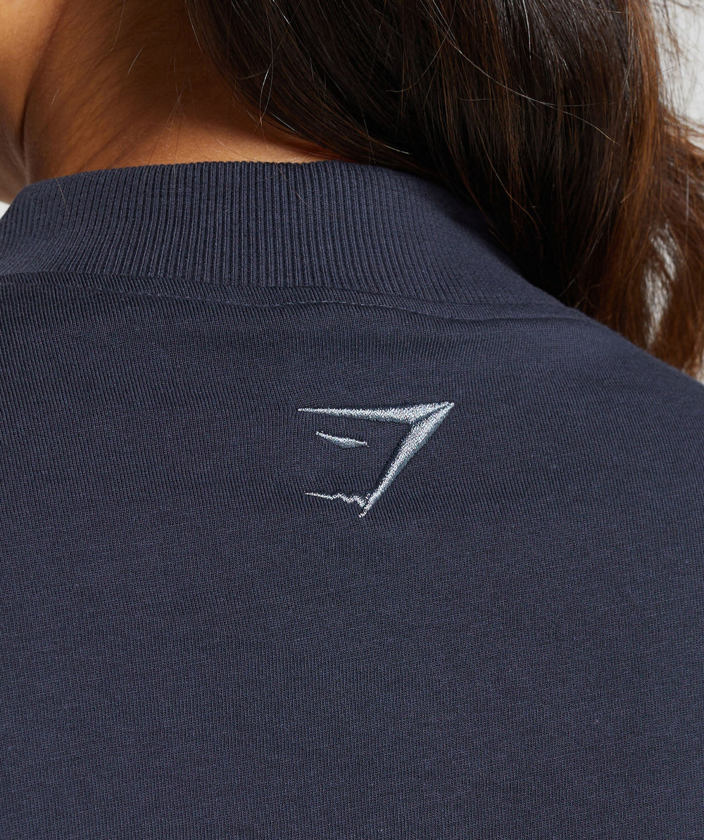 Outline Oversized Top - Heavy Blue